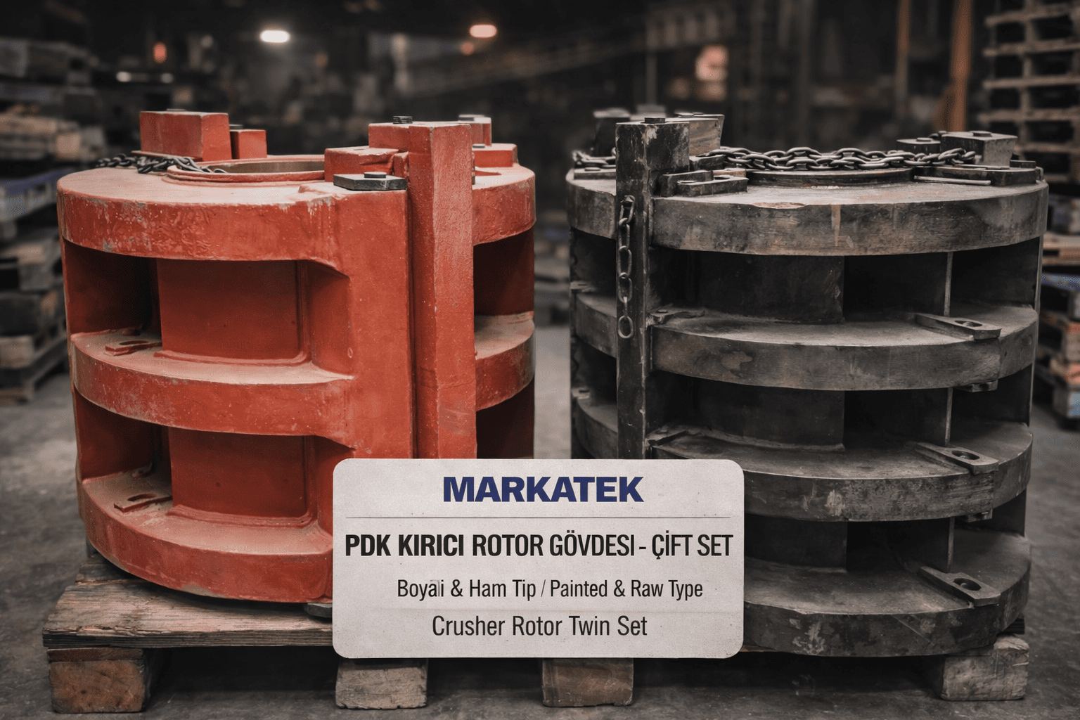 MRK-317 PDK Kırıcı Rotor Gövdesi Çift Set