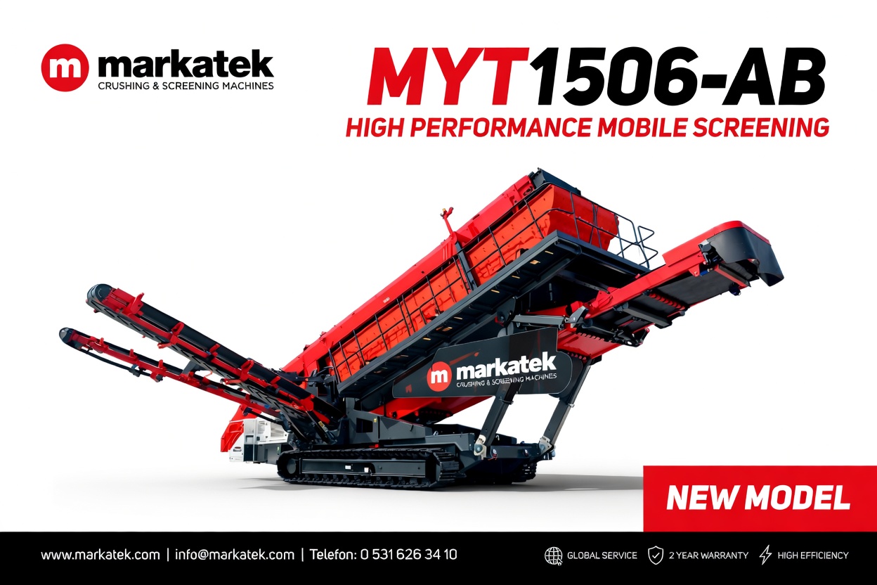 MYT1506-AB çoklu konveyörlü mobil eleme sistemi yeni model beyaz arka plan banner